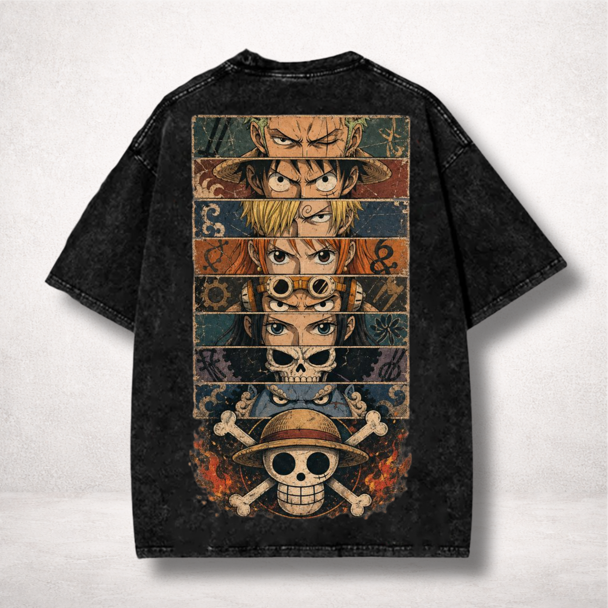 One Piece Straw Hat Pirates Vintage Wash T-Shirt