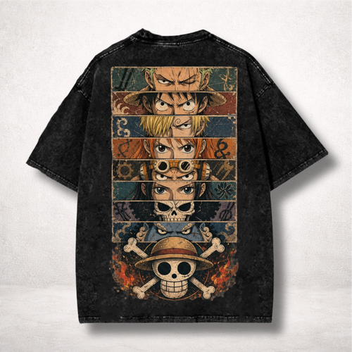 One Piece Straw Hat Pirates Vintage Wash T-Shirt