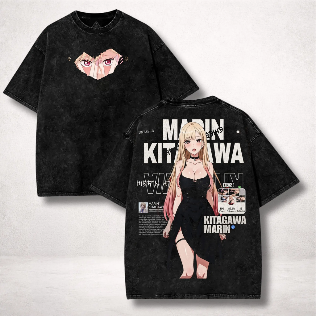 Marin Kitagawa Wash, My Dress Up Darling Washed Anime Tee