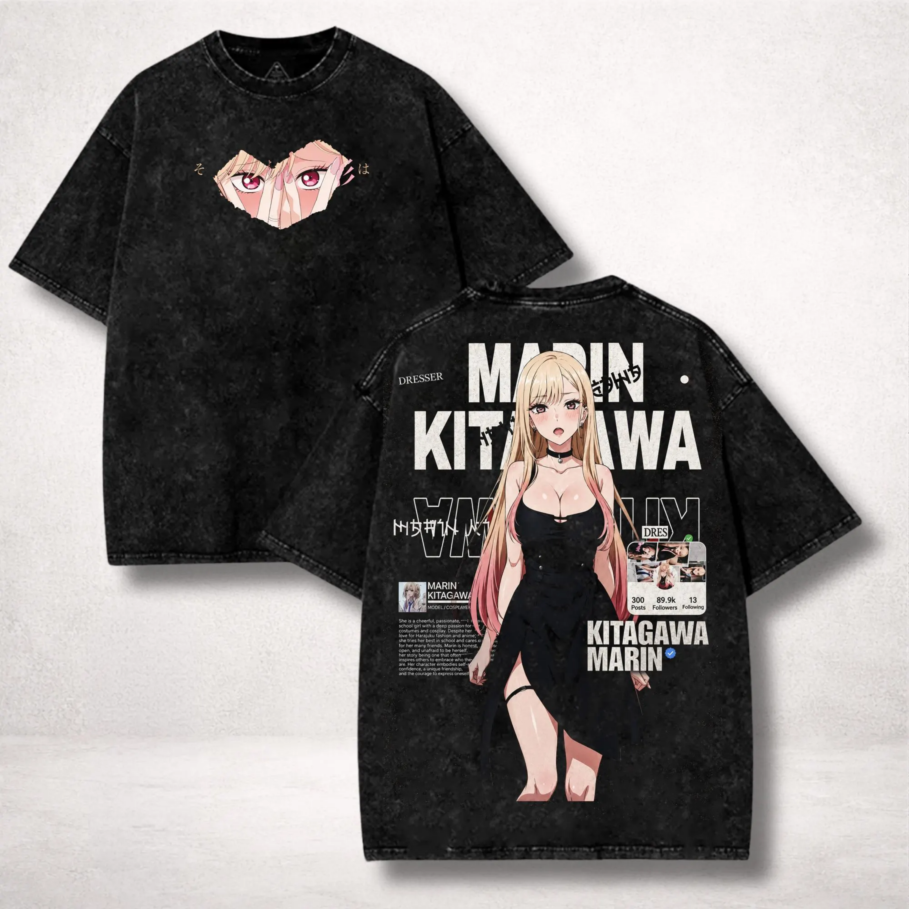 Marin Kitagawa Wash, My Dress Up Darling Washed Anime Tee
