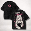 Dress Up Darling Washed Anime Tee, Vintage Washed