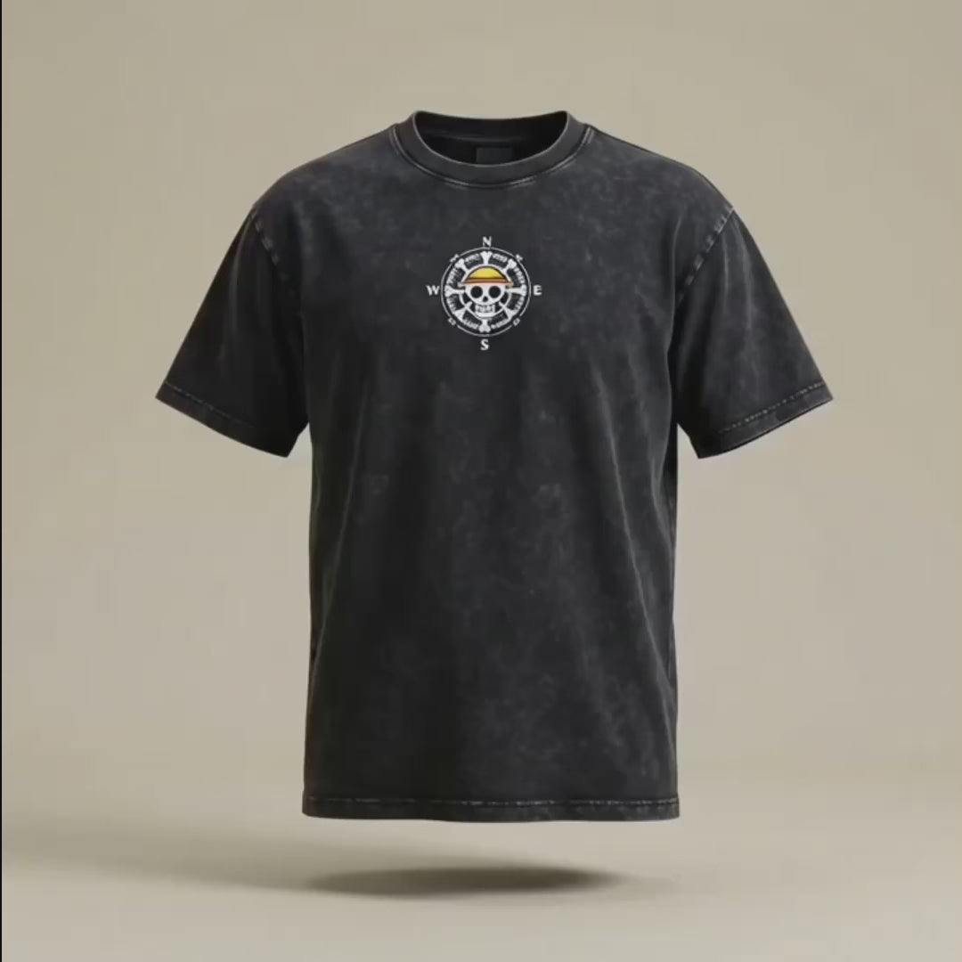 One Piece Straw Hat Pirates Vintage Wash T-Shirt